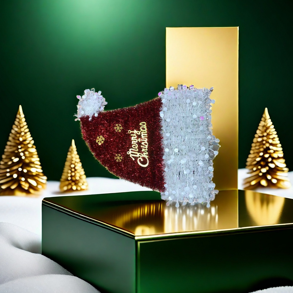 Red Christmas hat decorations, holiday party home decoration items details Picture