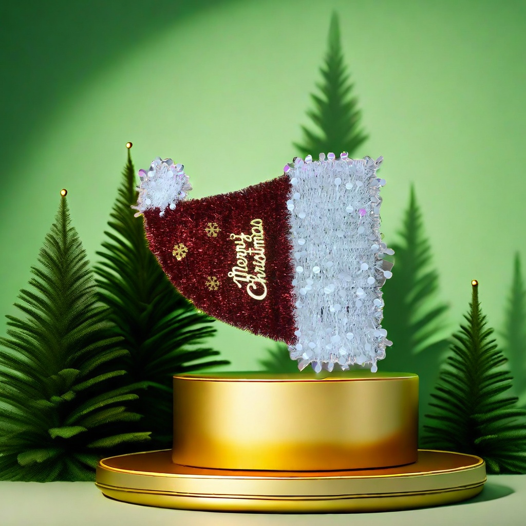Red Christmas hat decorations, holiday party home decoration items Specification image