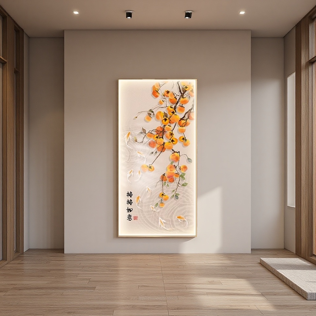اوراق البرالبرتقالية البرتقالية البرتقالية مع شكل السمك الذهبي Specification image