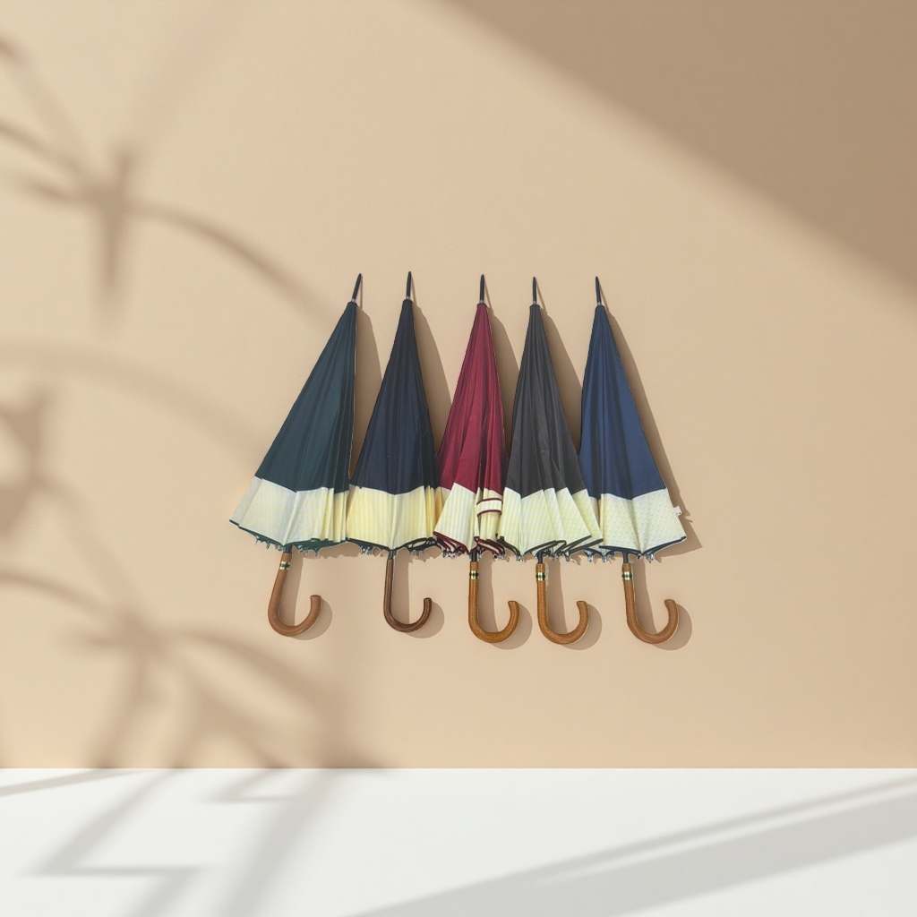 خمس المظلات ذات الألوان الممطرة، واقية من الماء ومحمولة ضد الشمس Specification image