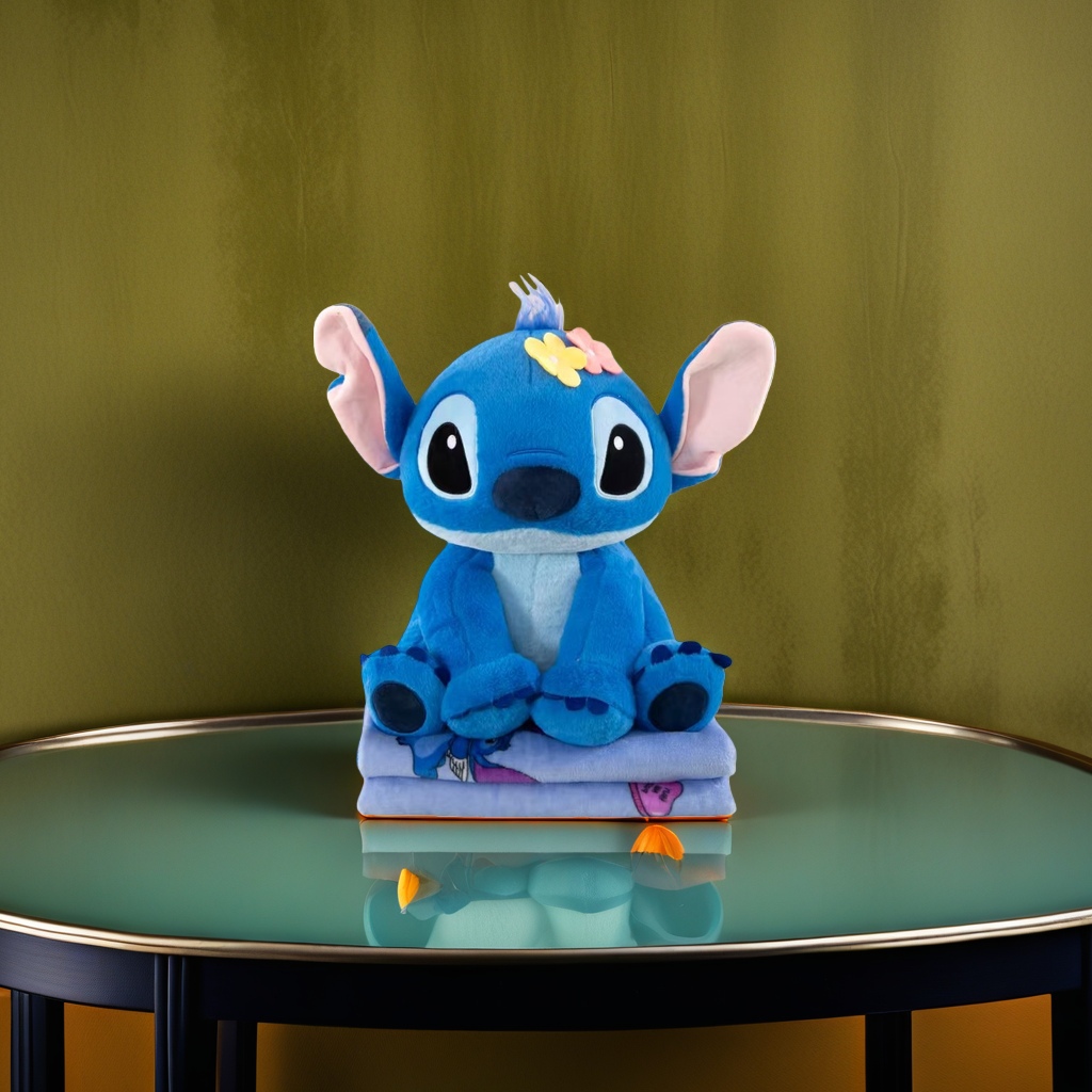 Blue scrooge plush toy, cute pillow doll, children 's gift plush doll Application Scenario