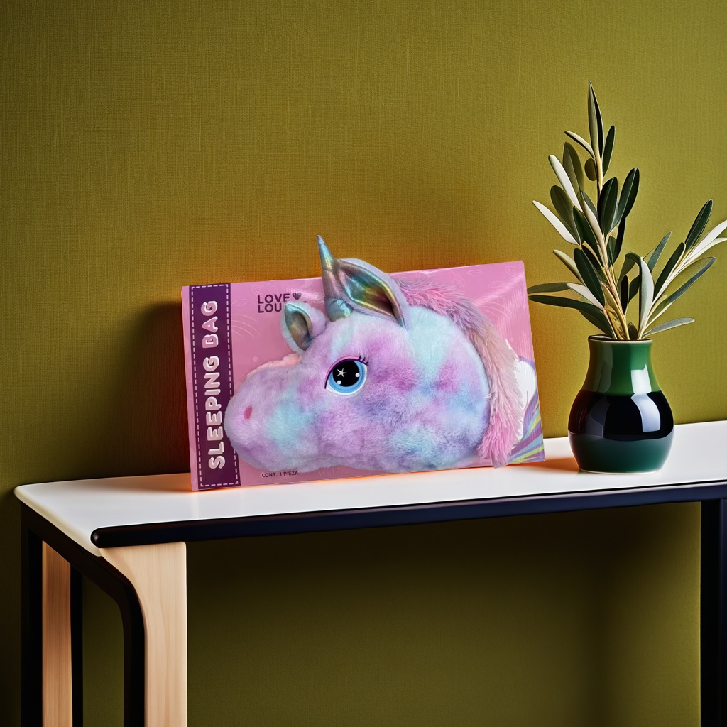 Rainbow Unicorn Fleece Children's sleep Bag Soothing Pillow sleeping bag Application Scenario