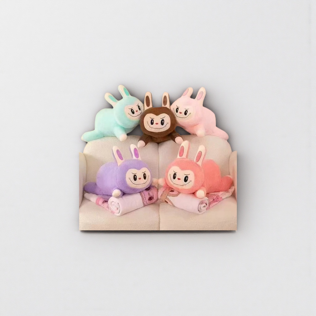 Colorful rabbit plush toys as the main body are used to decorate the living room and bedroom as children's gifts Colorful rabbit plush toys as the main body are used to decorate the living room and bedroom as children's gifts