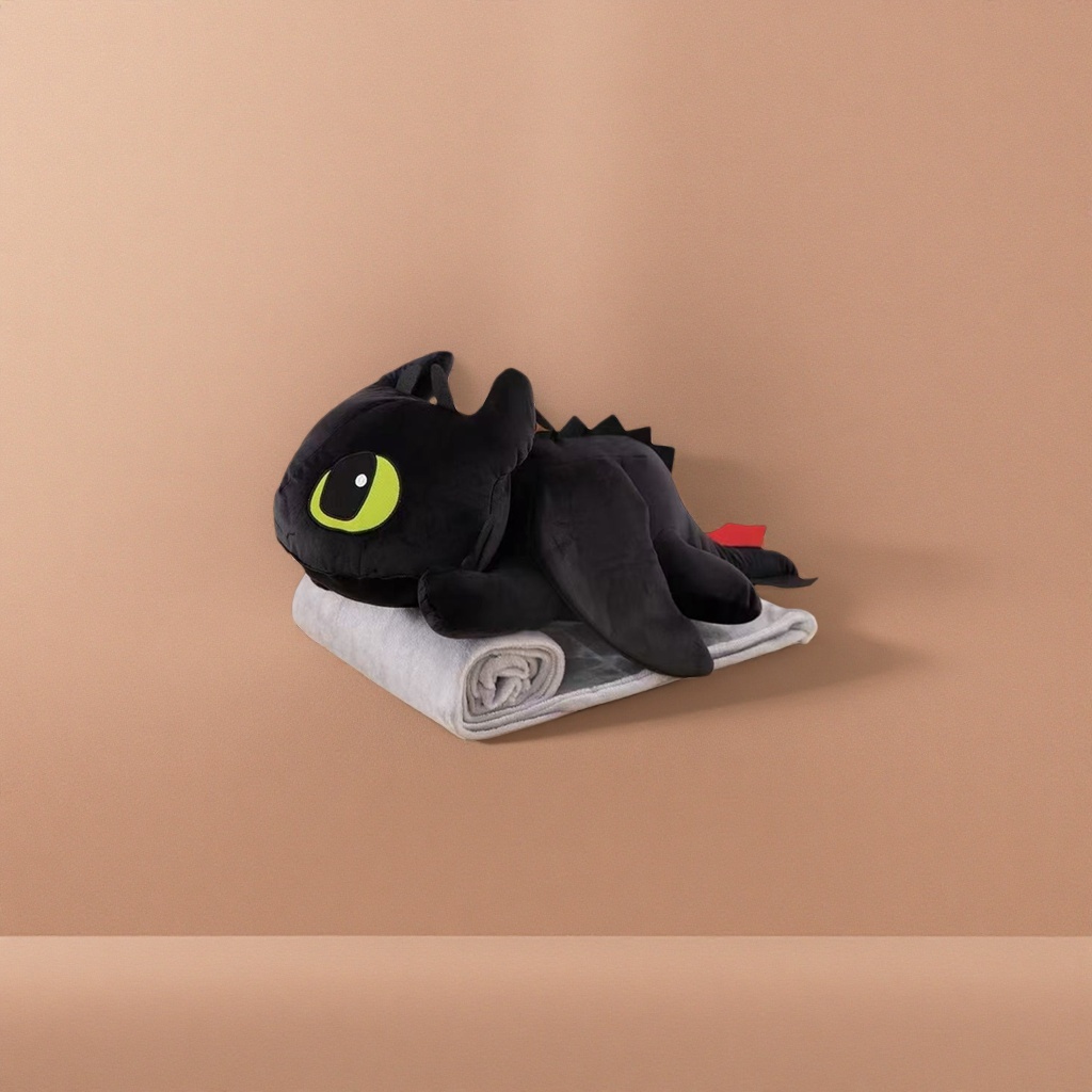 A black night demon plush toy with a dragon as the main body and a dungeons theme for collection Specification image