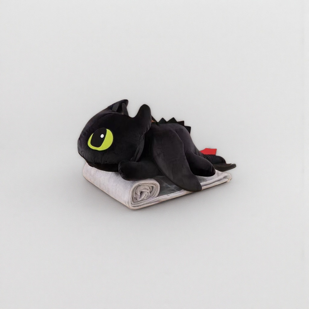 A black night demon plush toy with a dragon as the main body and a dungeons theme for collection details Picture