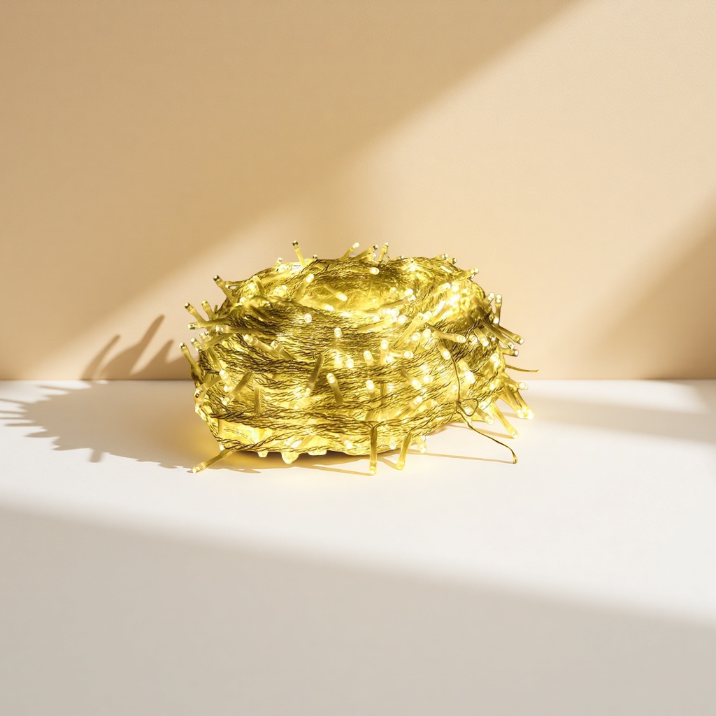 Warm yellow light string, main decorative light string, ambient light, suitable for both indoor and outdoor use details Picture