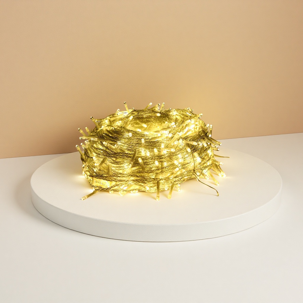 Warm yellow light string, main decorative light string, ambient light, suitable for both indoor and outdoor use