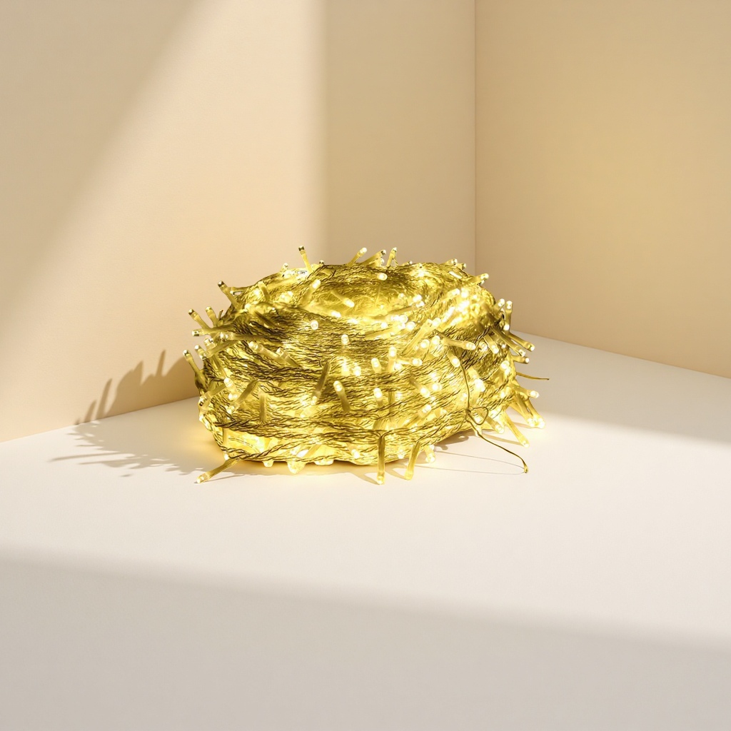 Warm yellow light string, main decorative light string, ambient light, suitable for both indoor and outdoor use Application Scenario
