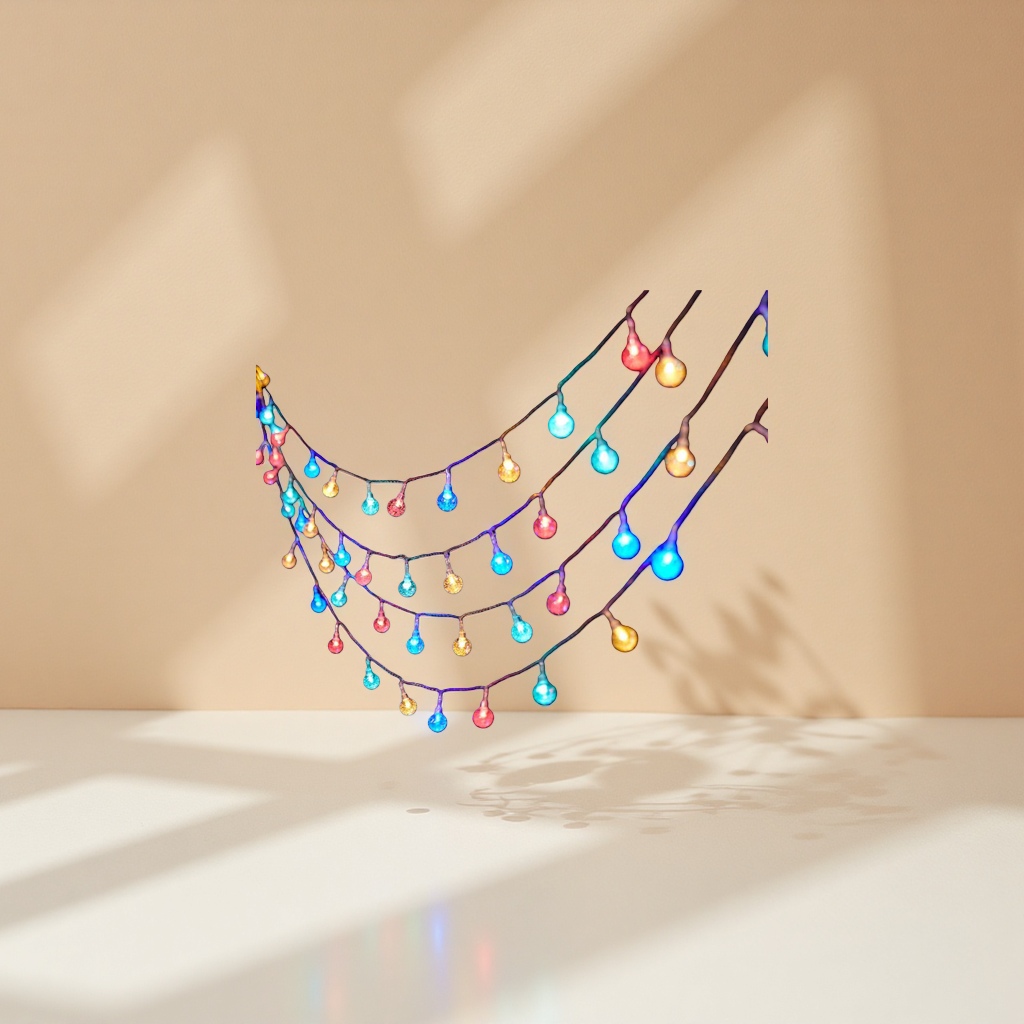 Colorful spherical string lights for festive atmosphere decoration are waterproof and suitable for both outdoor and indoor use