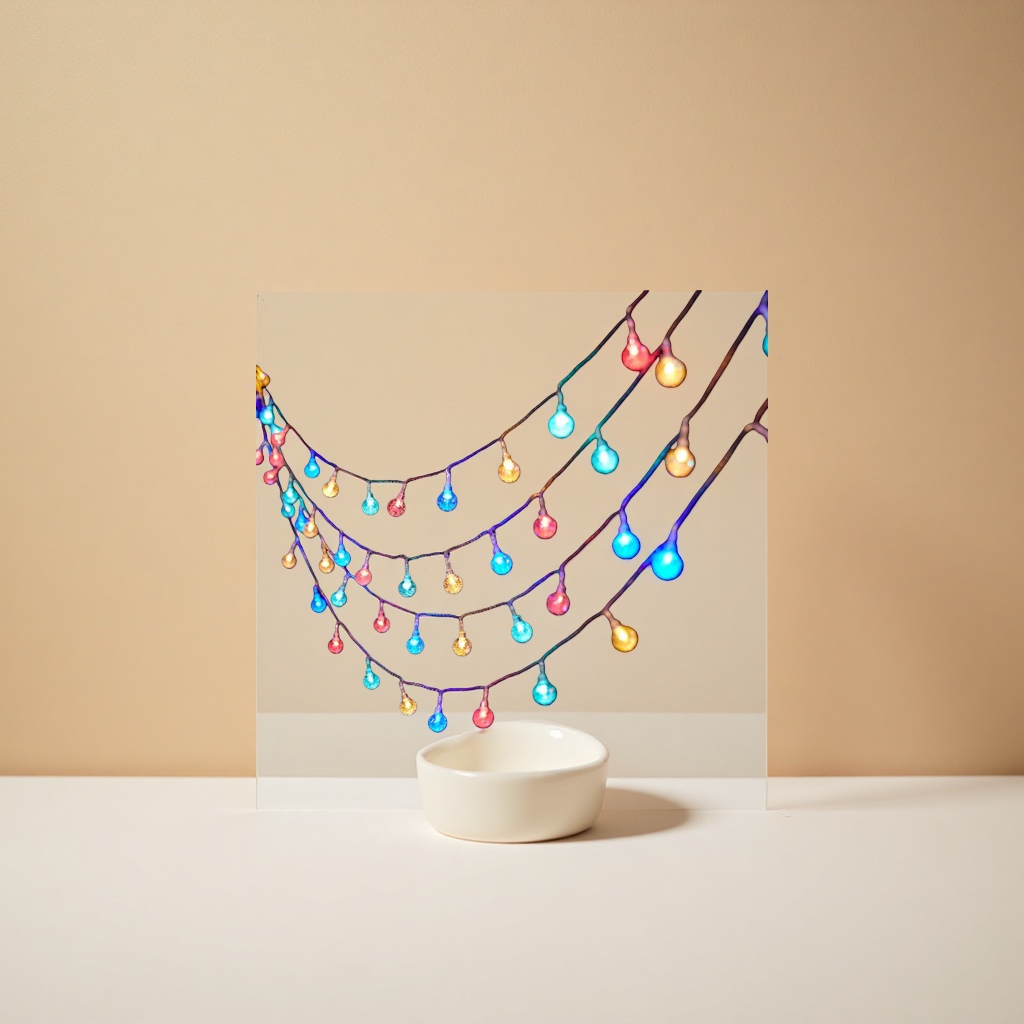Colorful spherical string lights for festive atmosphere decoration are waterproof and suitable for both outdoor and indoor use Specification image