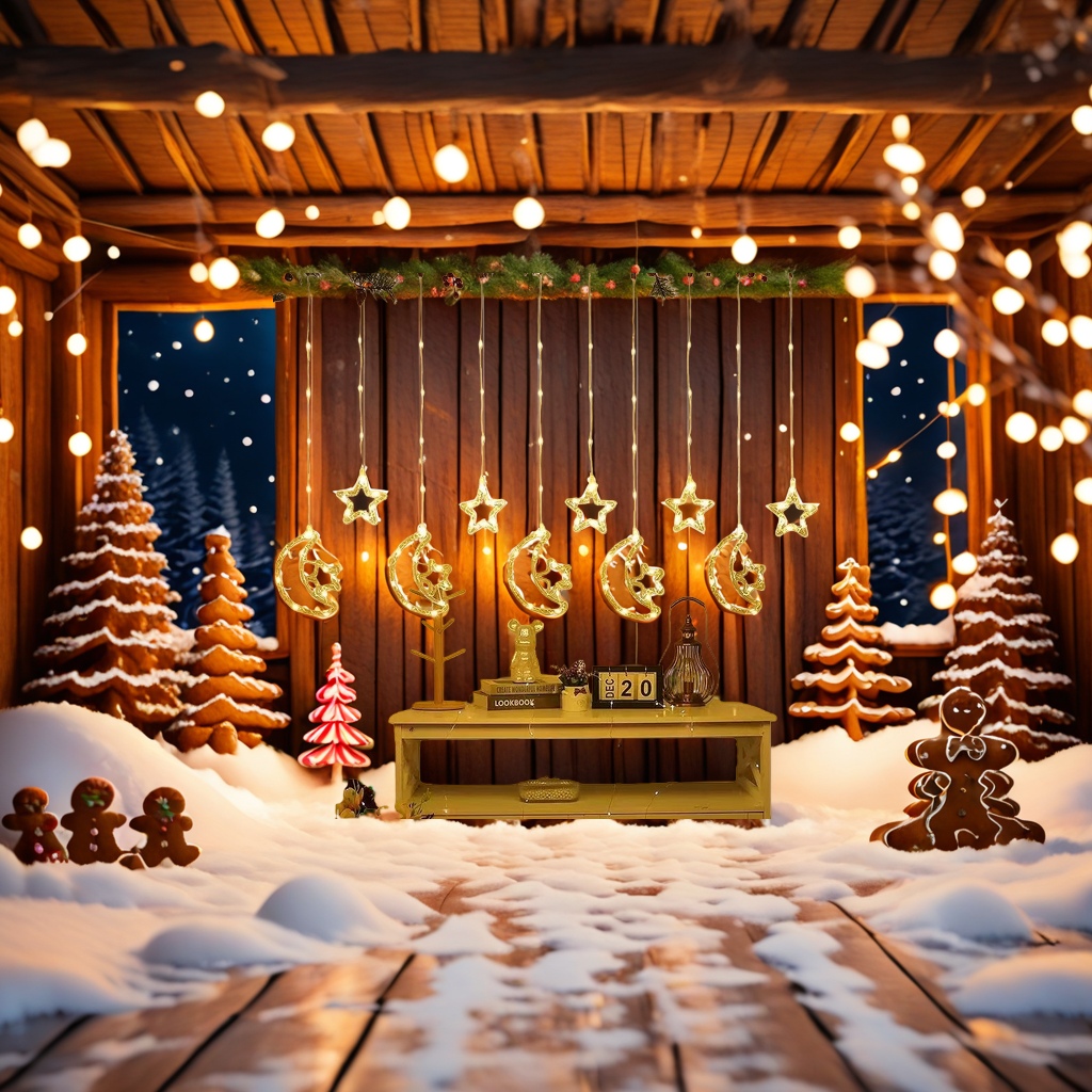 Warm yellow star and moon string lights, decorative lights, indoor and outdoor ambient lights Application Scenario