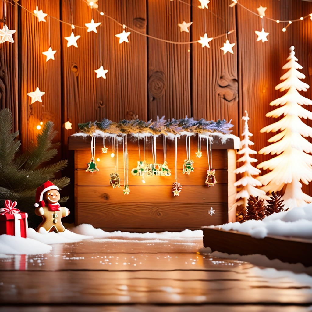 Christmas decoration scene arrangement set, festive atmosphere pendant tree decoration gift box Application Scenario