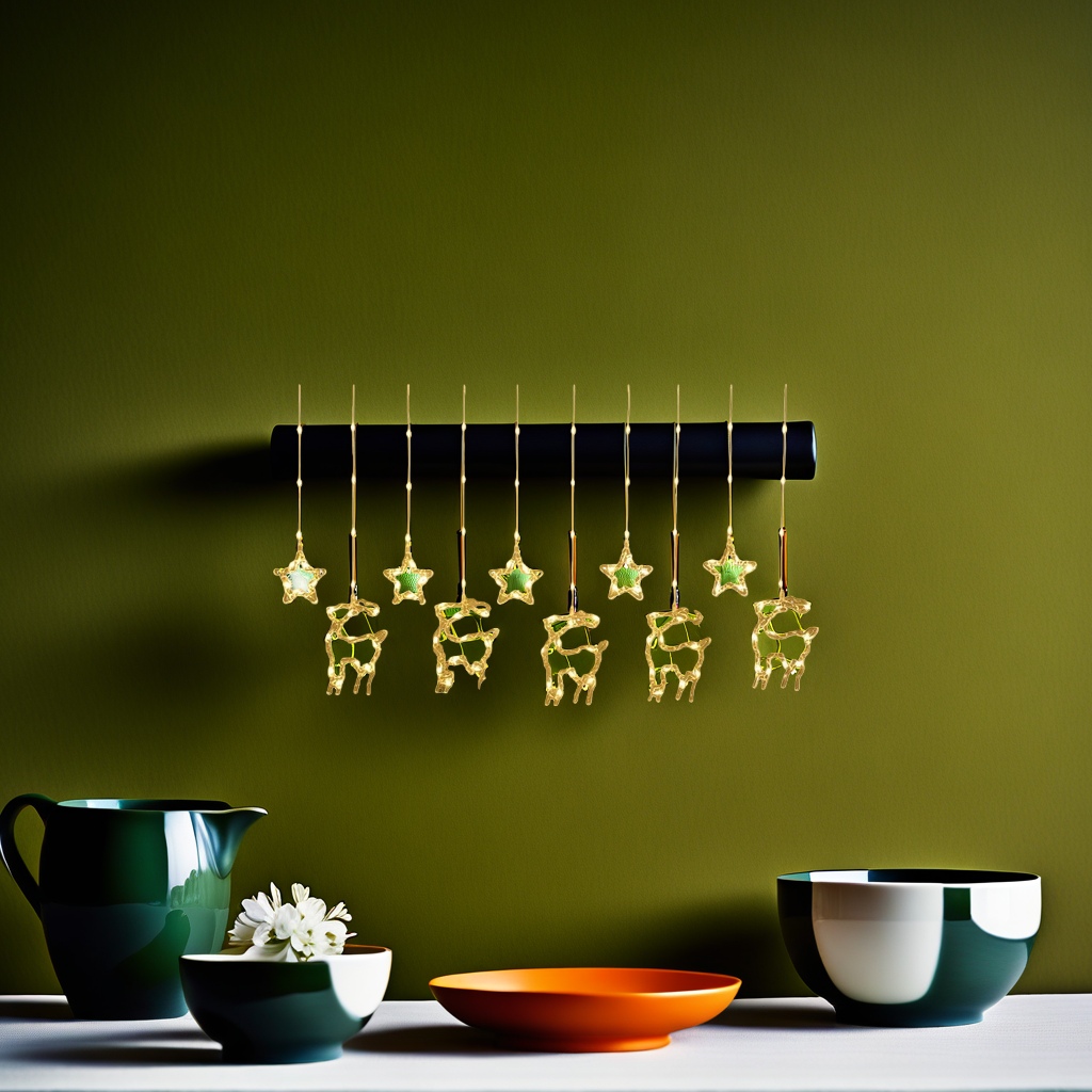 Warm yellow star-shaped deer string lights, decorative lights and festive atmosphere lights Application Scenario