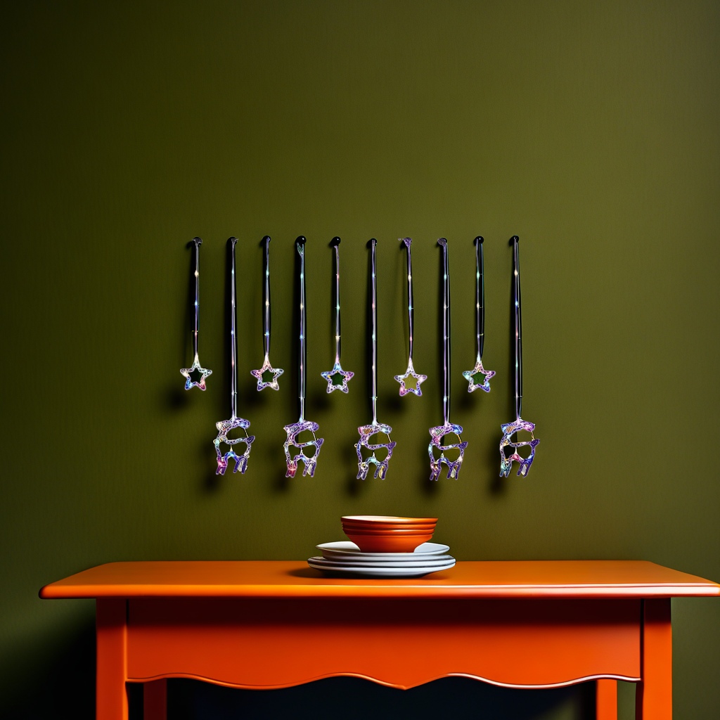 Colorful Christmas light decorations in the shapes of deer and stars create a festive atmosphere Application Scenario