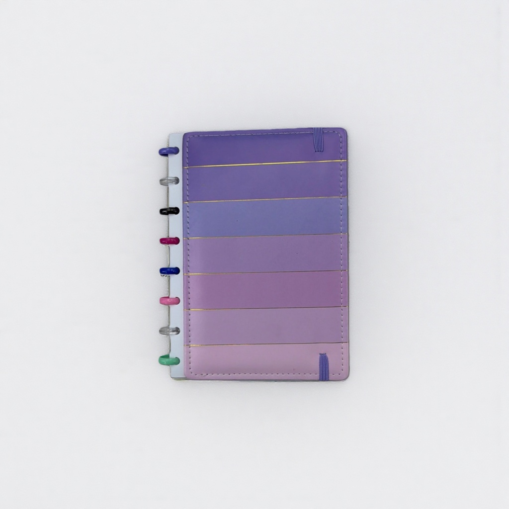 紫色渐变设计笔记本 A5加厚内页商务学习手账本