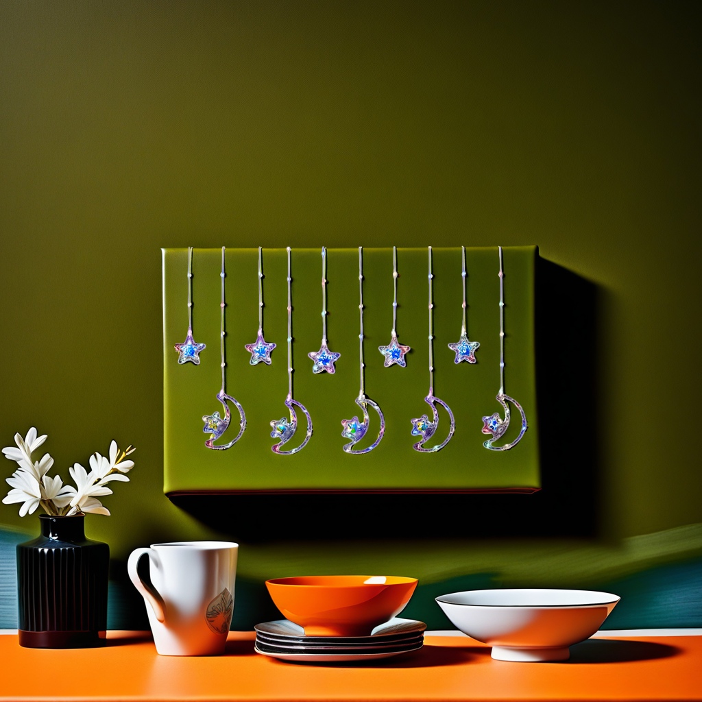 Colorful star and moon-shaped light string atmosphere decoration night light, suitable for indoor bedrooms and balconies