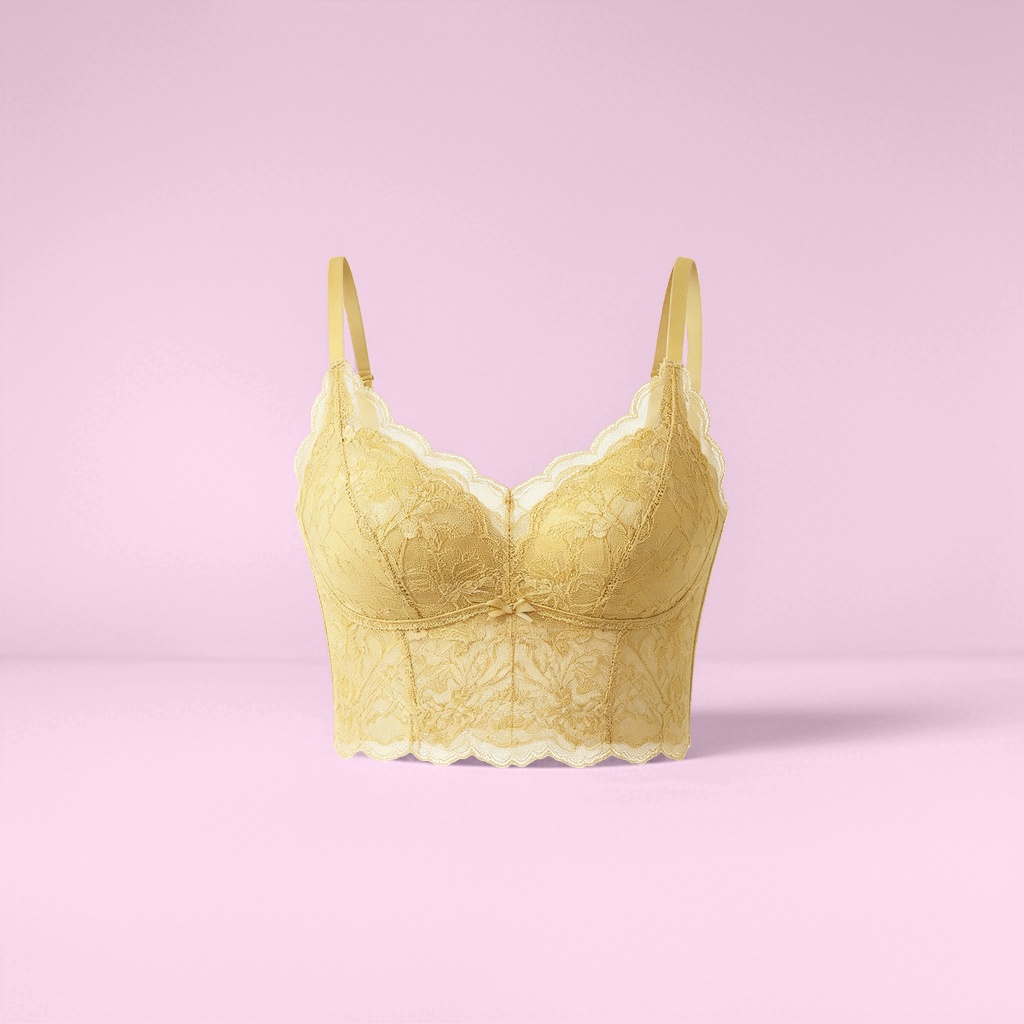 Lace bra, seamless, comfortable and breathable women's underwear, vest, beautiful back, lace vest with straps