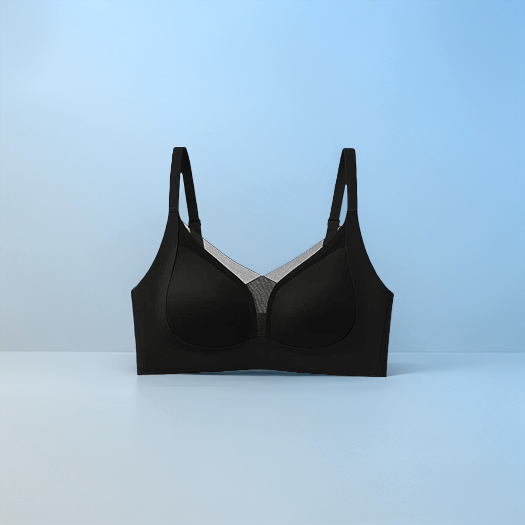 Black, seamless, tight-fitting bra, comfortable and breathable lace women's underwear Application Scenario
