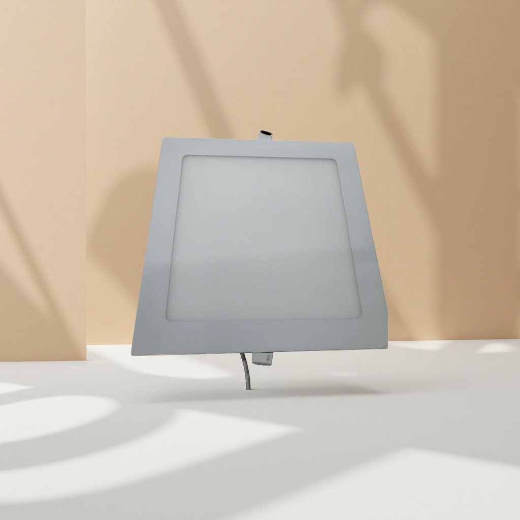 White square panel light, LED ceiling light, 60x60cm ultra-thin, energy-saving and eye-protecting, classroom and office lighting