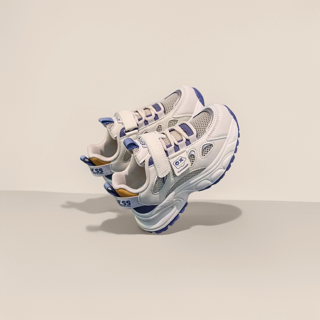 Zapatillas blancas para niños tela de malla transpirable soft suela para jardín de infancia primaria zapatos casuales diarios Specification image