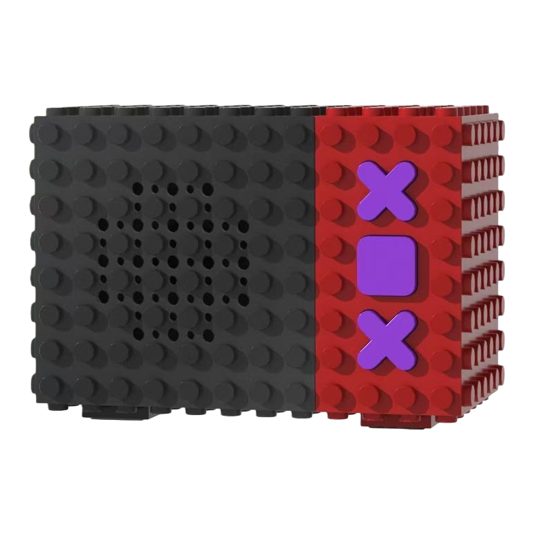 مكبر الصوت الأسود ذو اللون الأحمر Item Picture