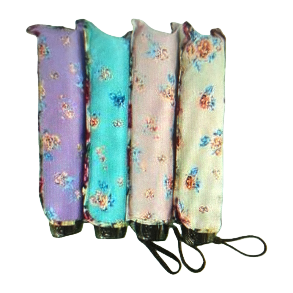 The colorful floral folding umbrella is waterproof, sun-proof, portable and suitable for ladies in both sunny and rainy weather Item Picture