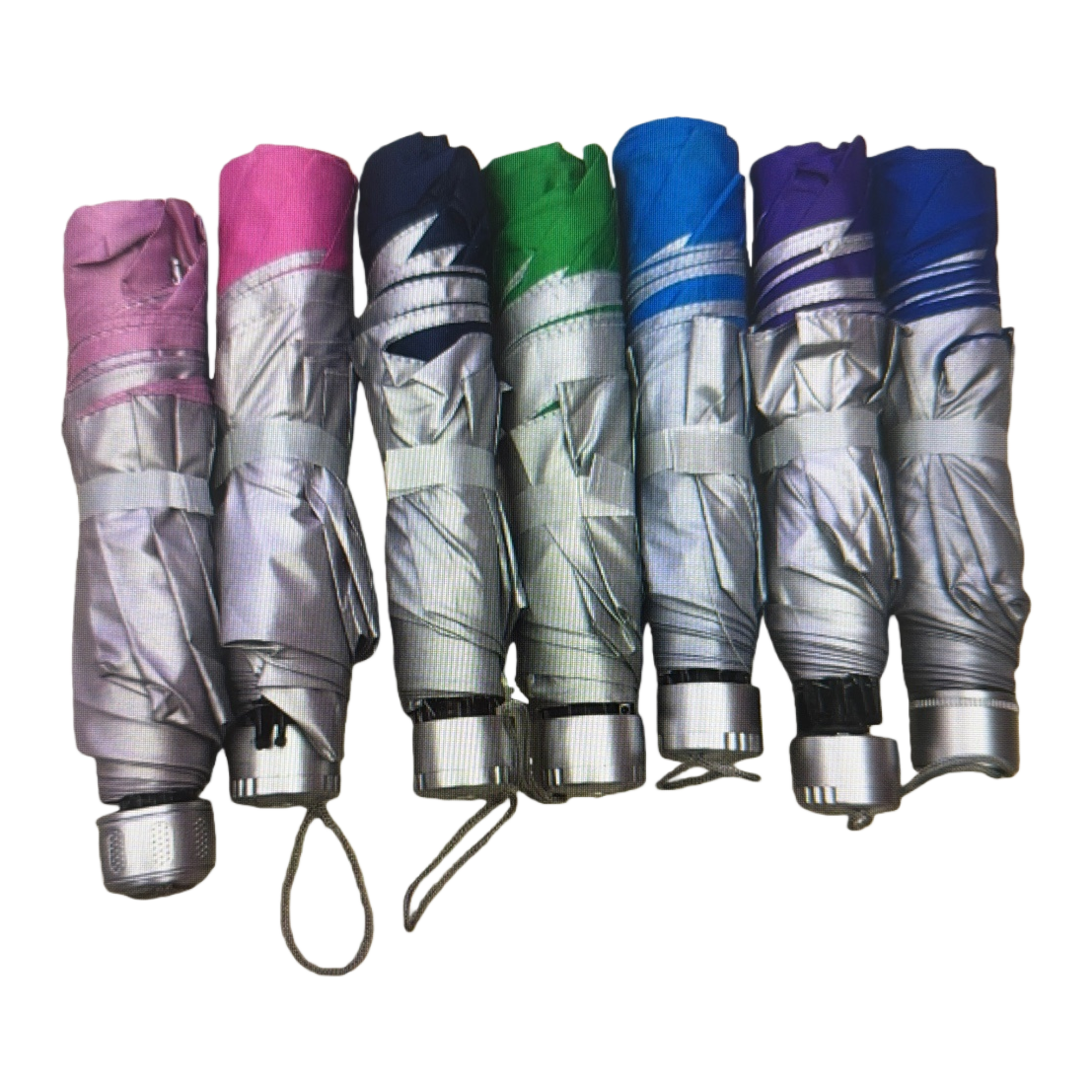 The colorful folding umbrella is waterproof, sun-proof, portable, suitable for both sunny and rainy days, lightweight and compact, and can be used by both women and men Item Picture