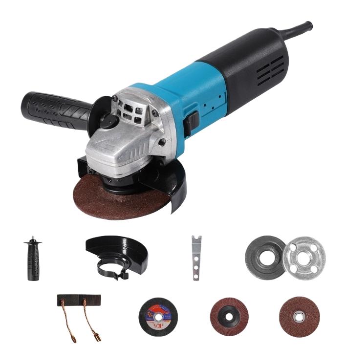 Molienda de ángulo azul y negro cuerpo principal herramienta de pulido de mano de grado profesional caja de metal Item Picture