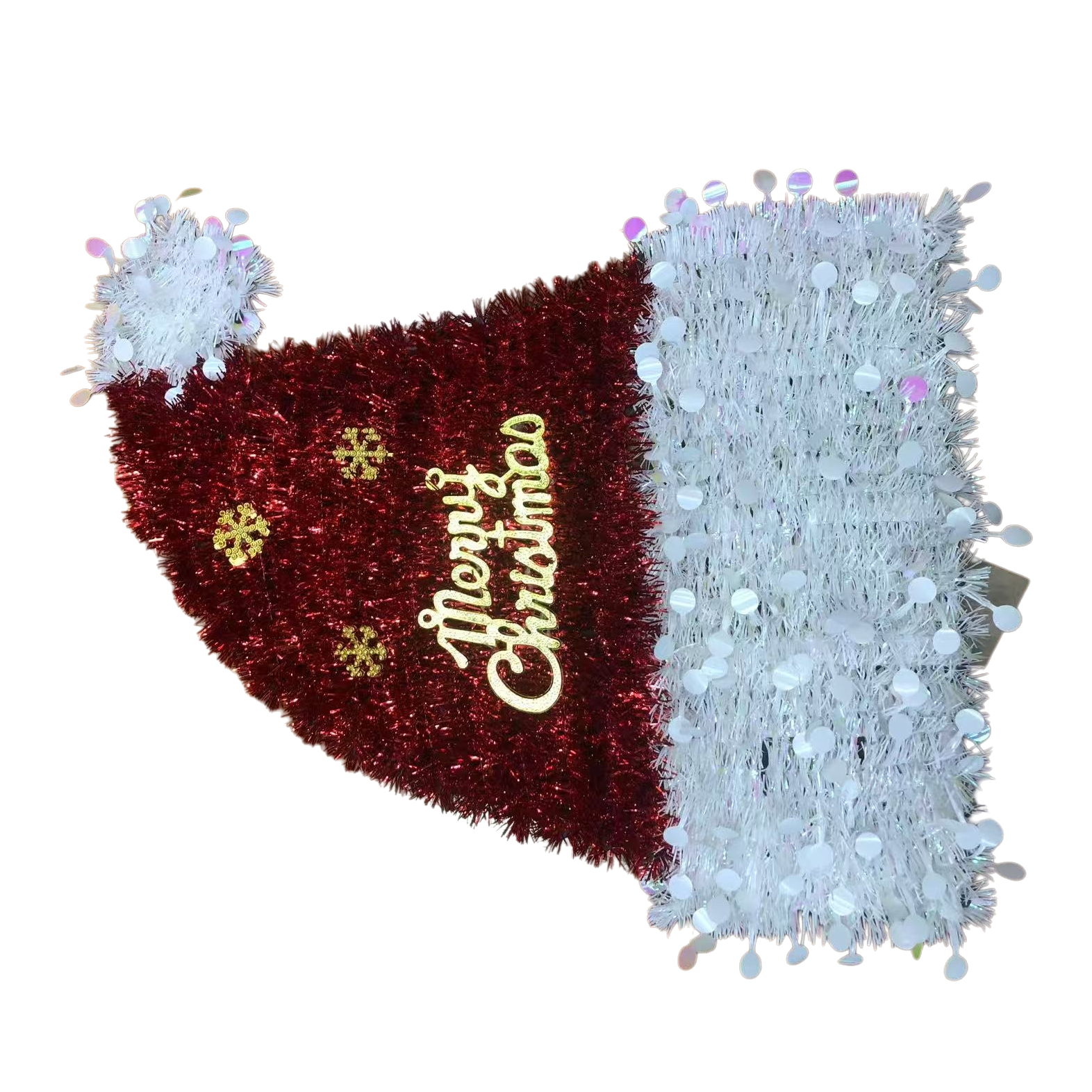 Red Christmas hat decorations, holiday party home decoration items Item Picture