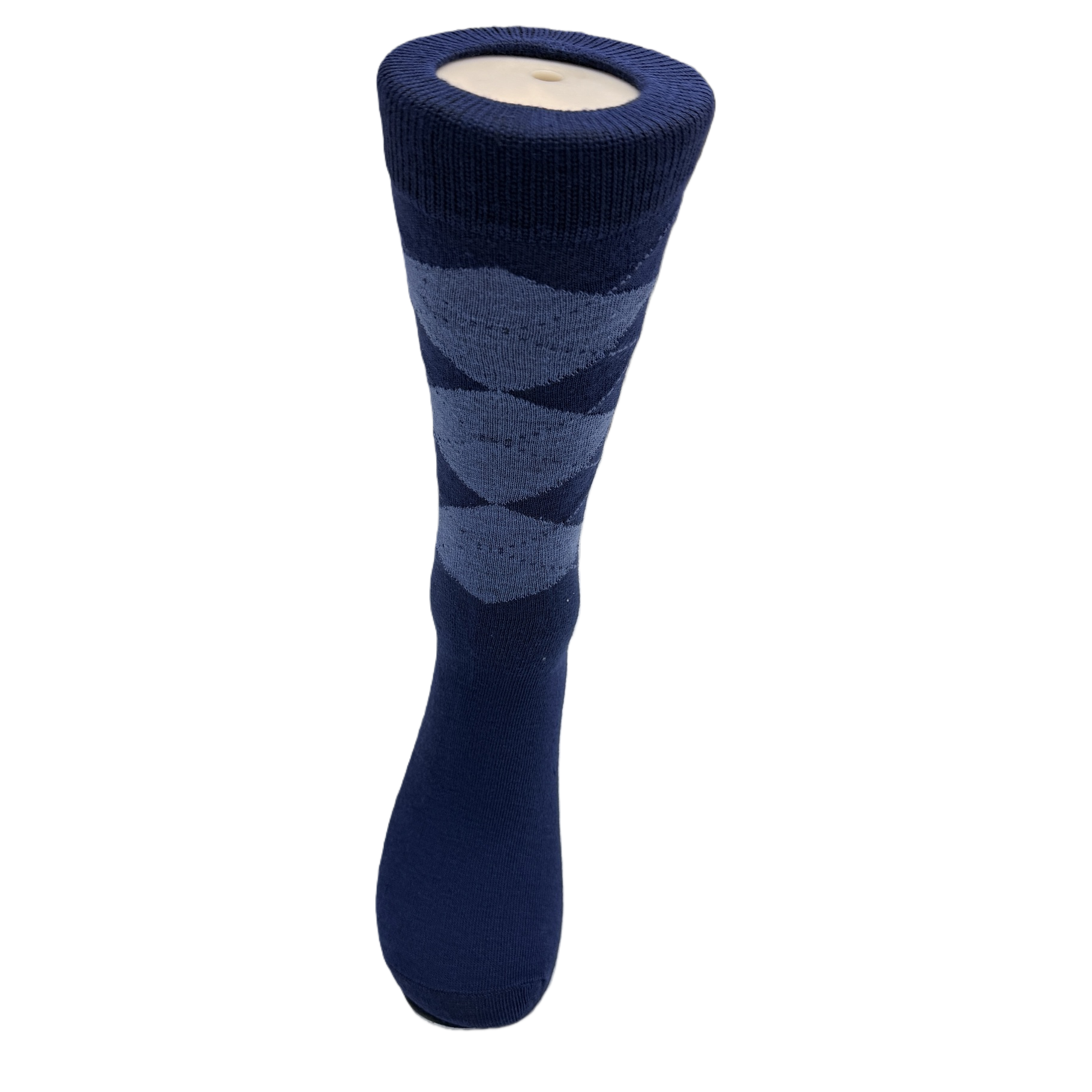 Cuatro pares de calcetines de hombre diamante a cuadros ondulado punto azul gris a cuadros patrón de flores oscuras Item Picture