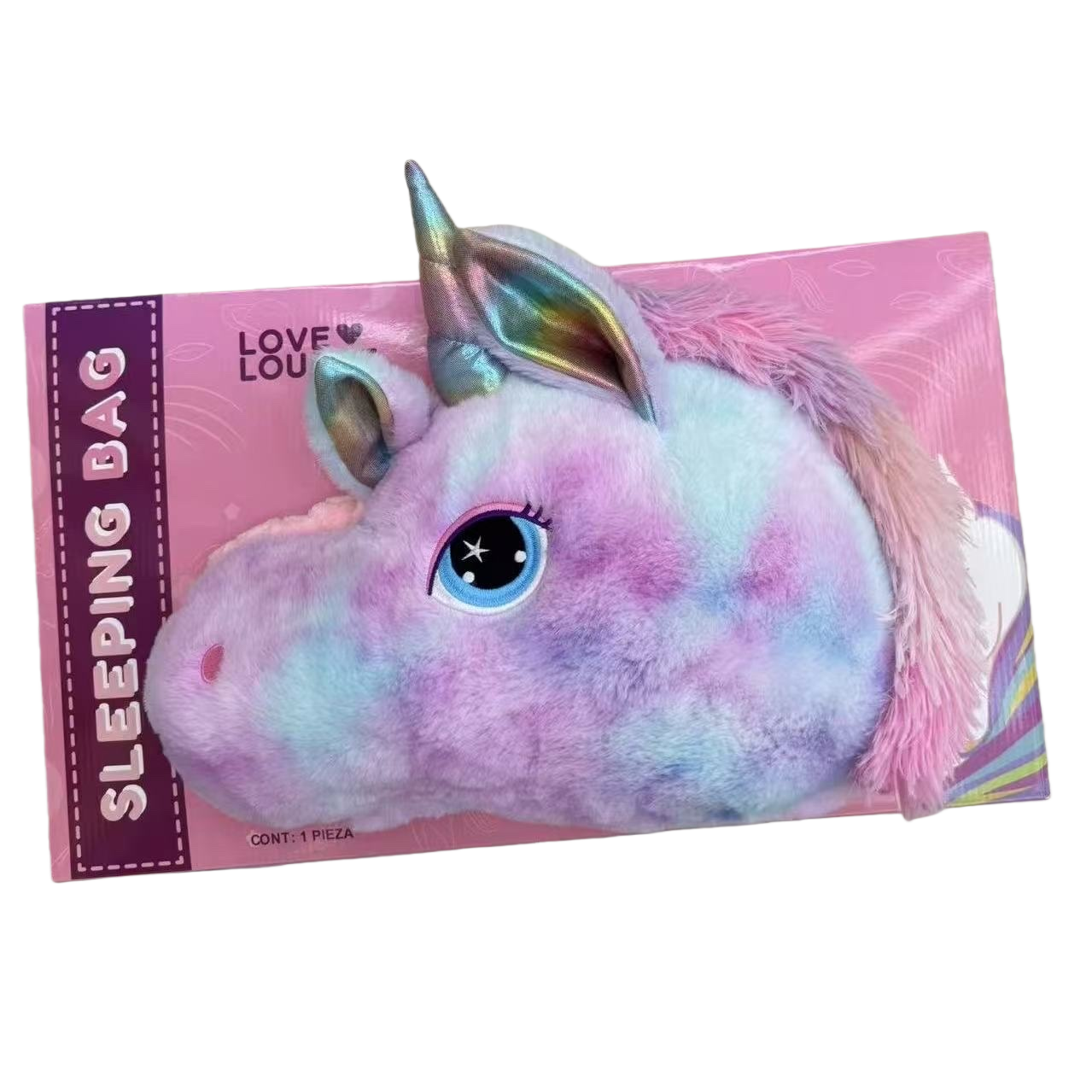 Rainbow Unicorn Fleece Children's sleep Bag Soothing Pillow sleeping bag Item Picture