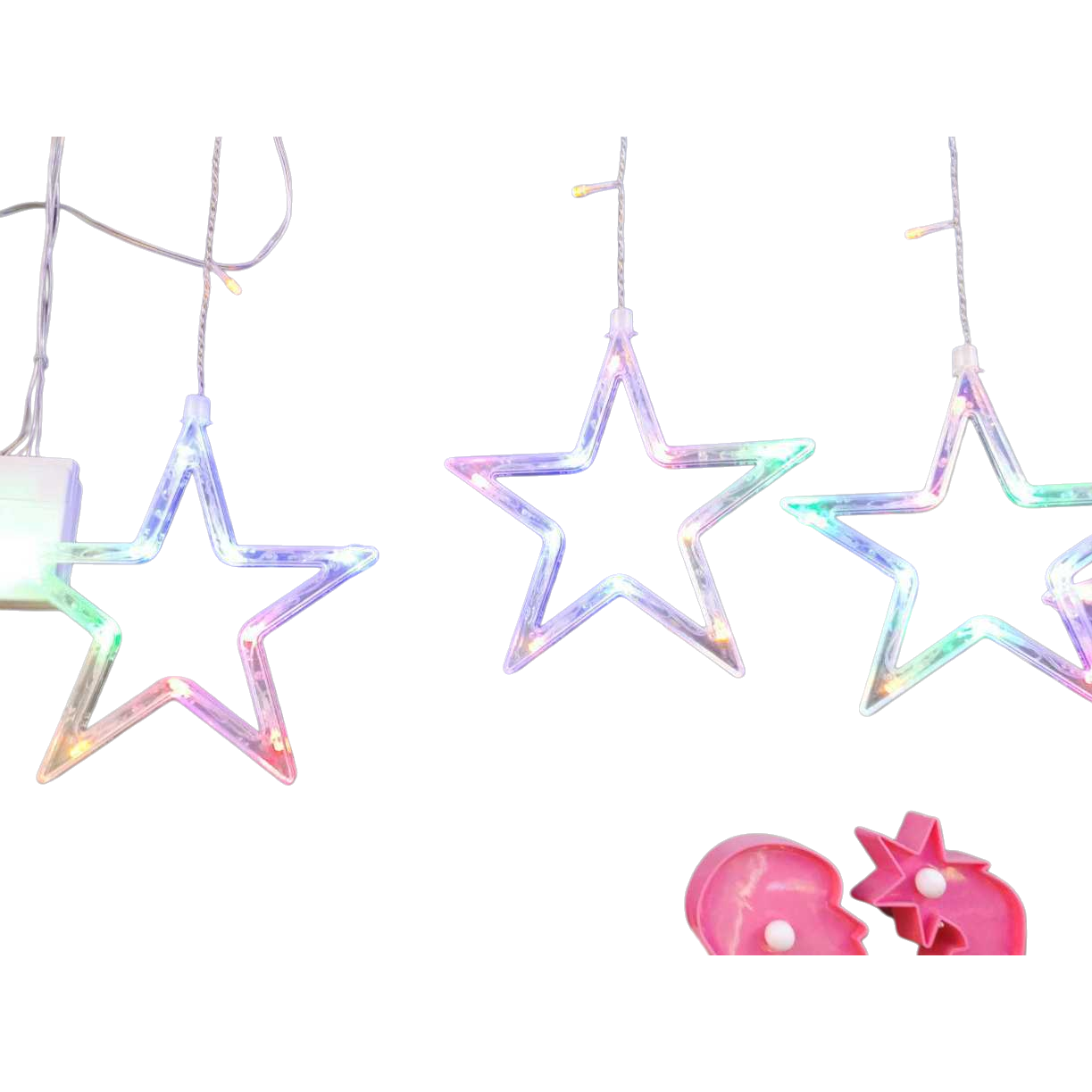 Colorful star lighting LED warm light bedroom decorative light string indoor atmosphere light Item Picture
