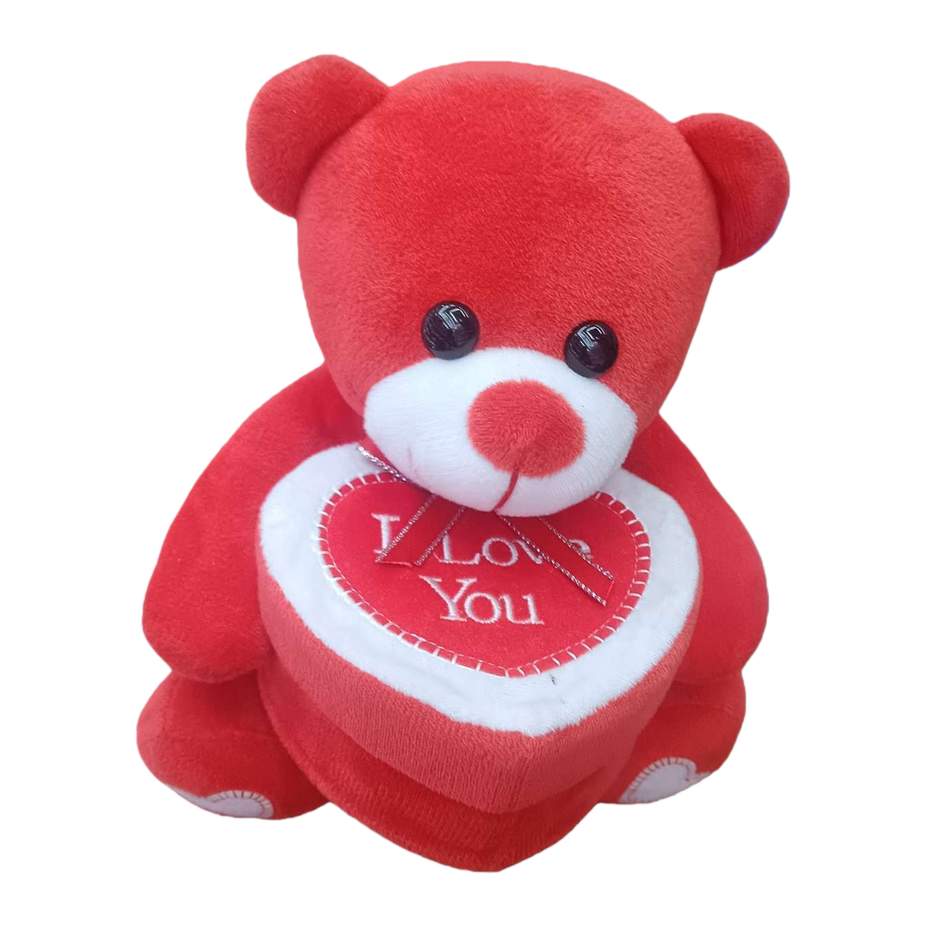 Oso de peluche rojo con corazón te amo marca peluche regalo de san valentín Item Picture