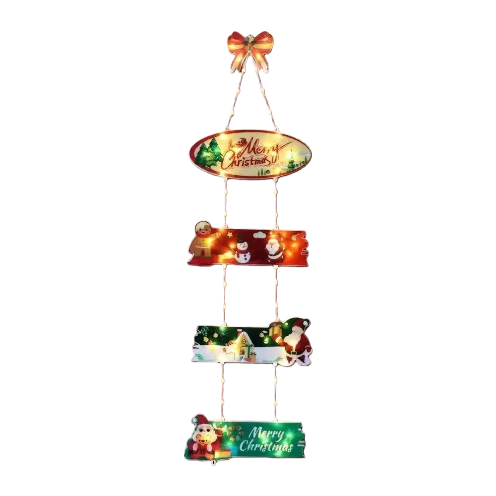 Christmas decorative pendant set, festive atmosphere, tree hanging, bell, snowflake, pinecone, creative home decor Item Picture