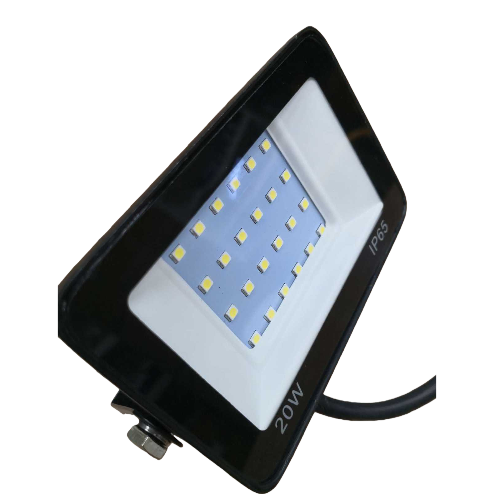 Black LED floodlights for waterproof outdoor lighting, available in 10W, 30W and 50W for engineering fixtures Item Picture