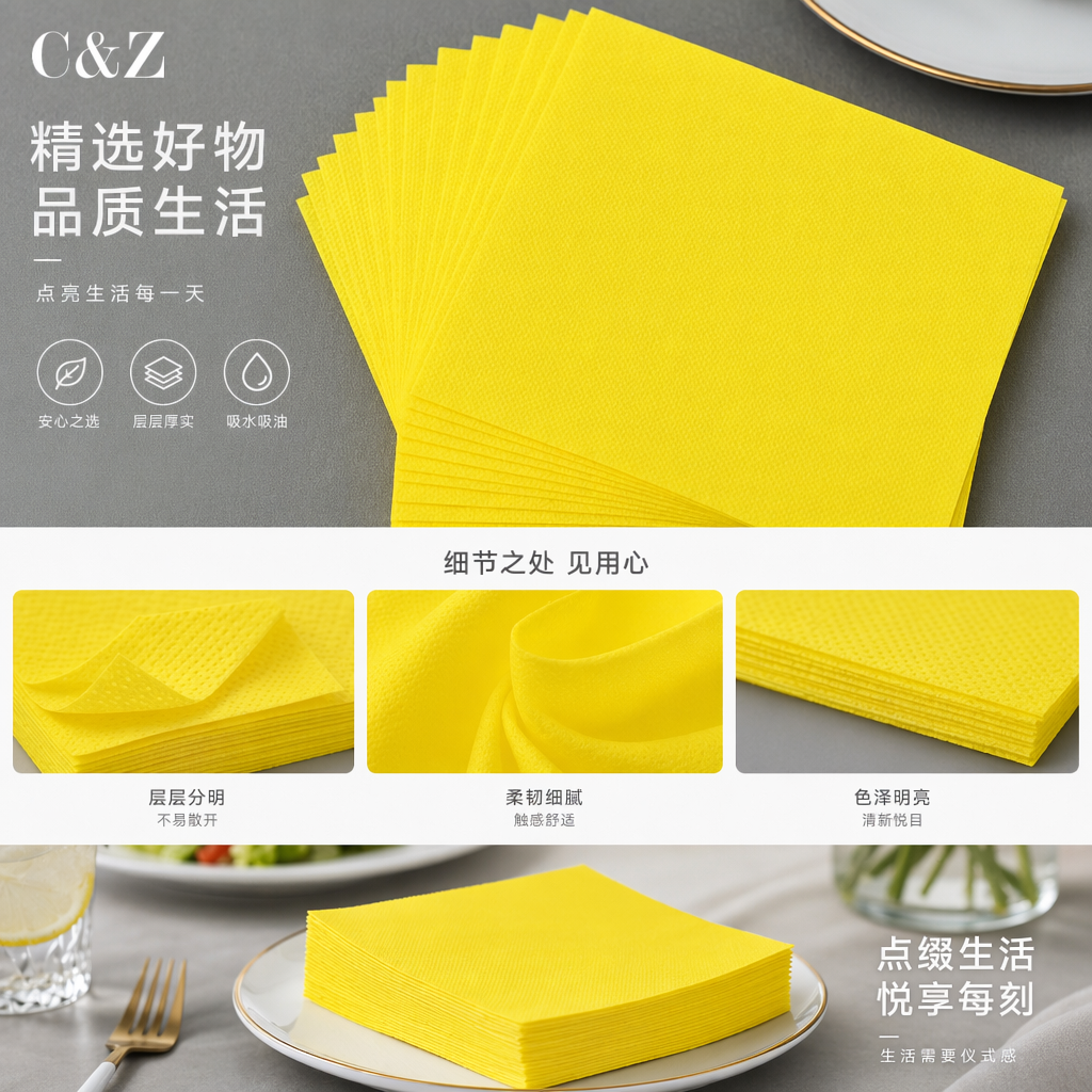 100% virgin wood pulp custom-made tissues, facial tissues, toilet paper and napkins for restaurants pic 1