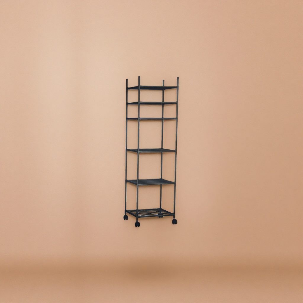 Black metal rack multinivel ajustable sala de estar dormitorio rack de almacenamiento Application Scenario