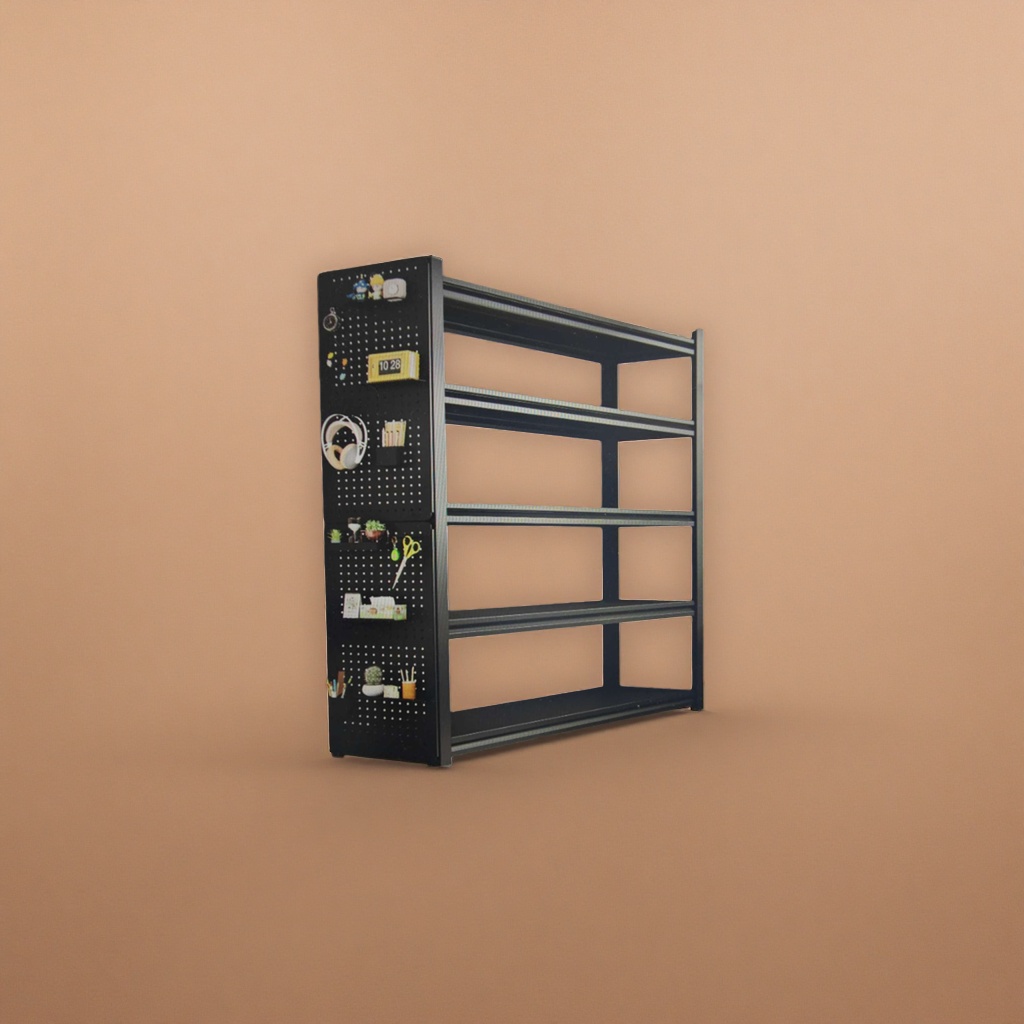 Agujero negro agujero panel rack almacenamiento de pared colgante tipo de pared multifunción sin perforación details Picture