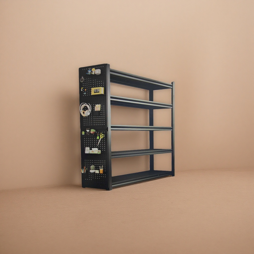 Agujero negro agujero panel rack almacenamiento de pared colgante tipo de pared multifunción sin perforación Application Scenario