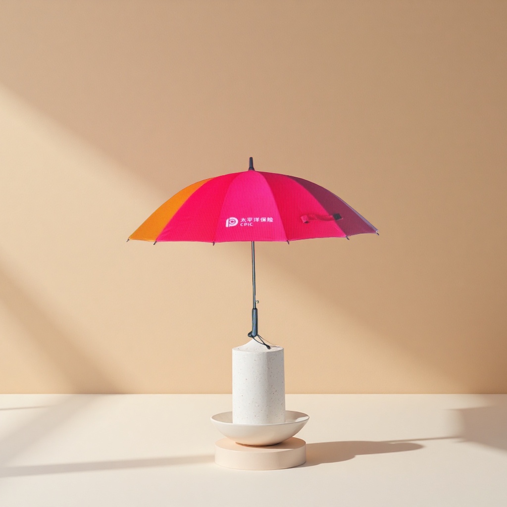 The colorful striped folding umbrella is waterproof, sun-proof, portable and lightweight, suitable for both women and men details Picture