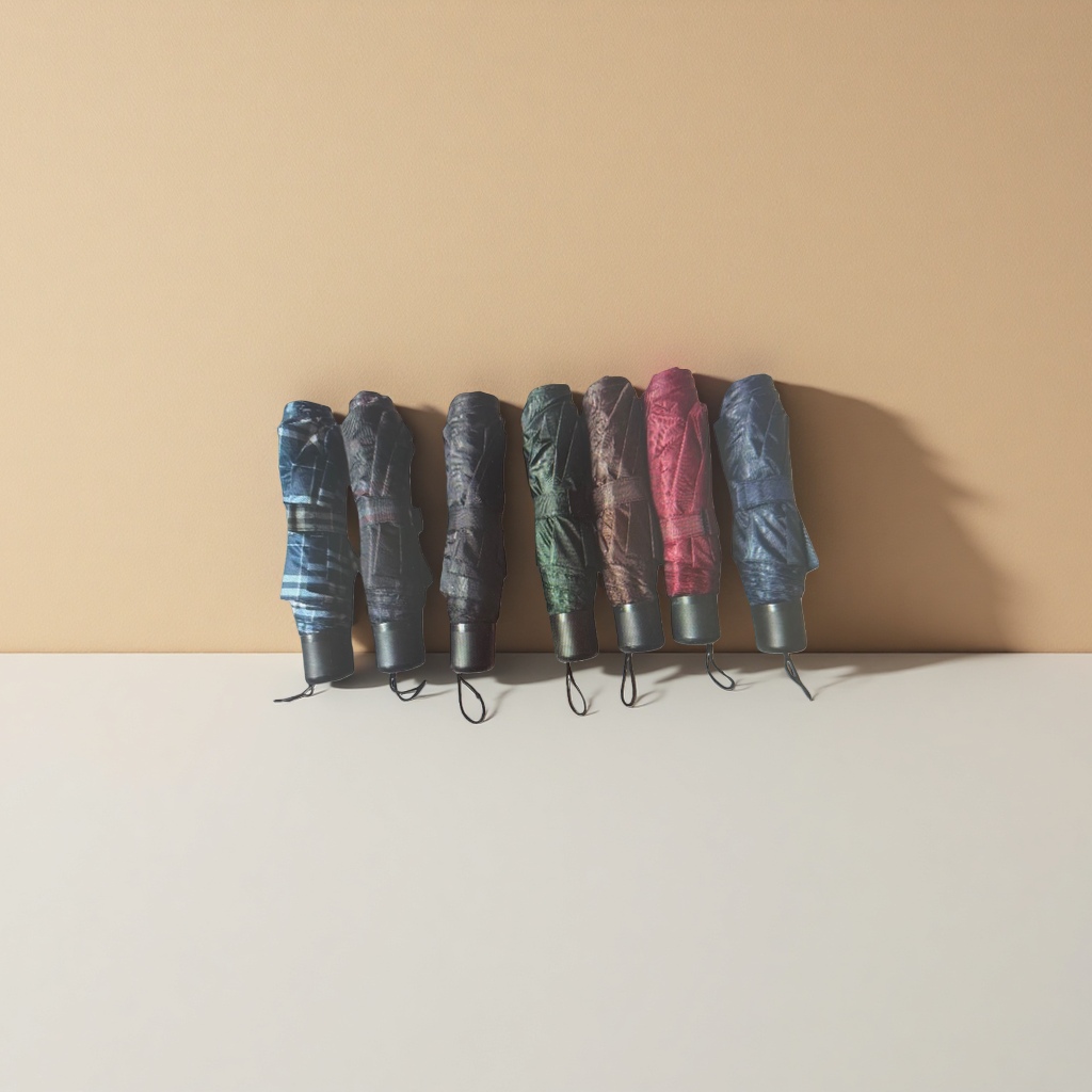 The multi-color foldable all-weather umbrella is lightweight and portable, providing protection against sun and rain Application Scenario