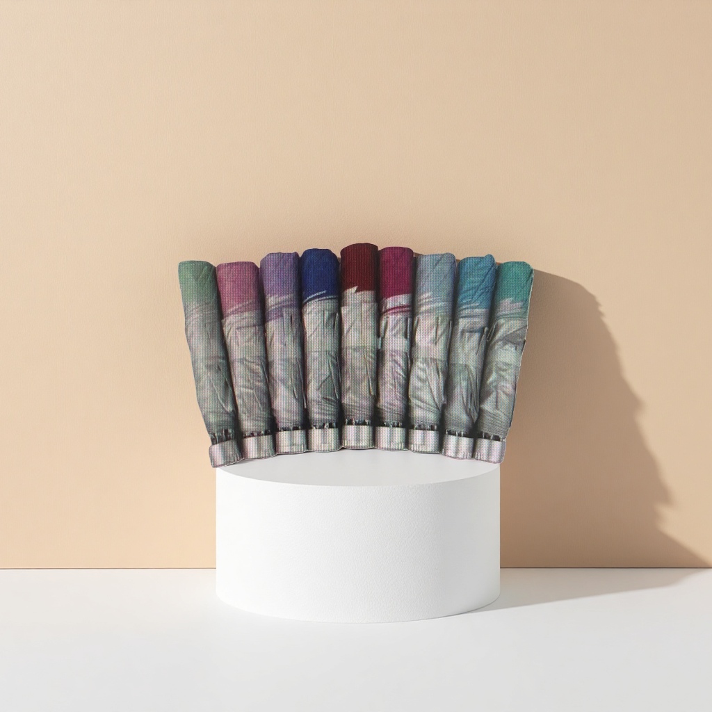 The colorful folding umbrella is waterproof, sun-proof, portable and suitable for both sunny and rainy days, suitable for both women and men Application Scenario