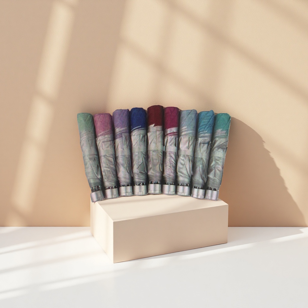 The colorful folding umbrella is waterproof, sun-proof, portable and suitable for both sunny and rainy days, suitable for both women and men Specification image