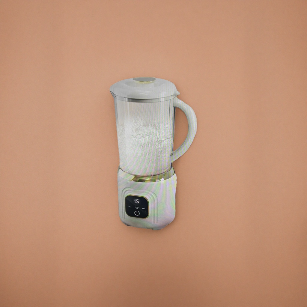 White blender, household multi-functional silent blender, large-capacity portable kitchen small appliance details Picture
