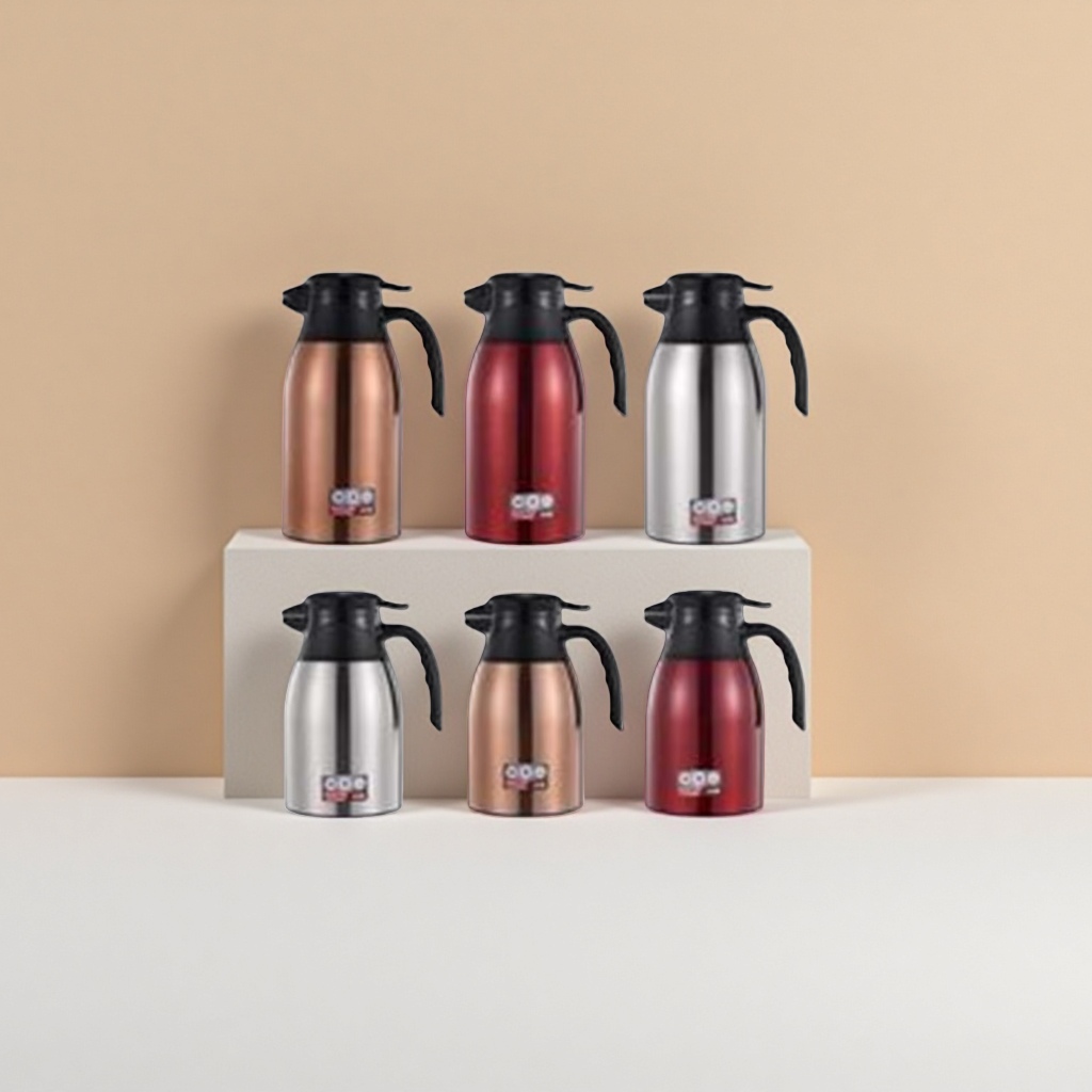 Six types of household large-capacity stainless steel vacuum thermos kettles for heat and cold preservation details Picture
