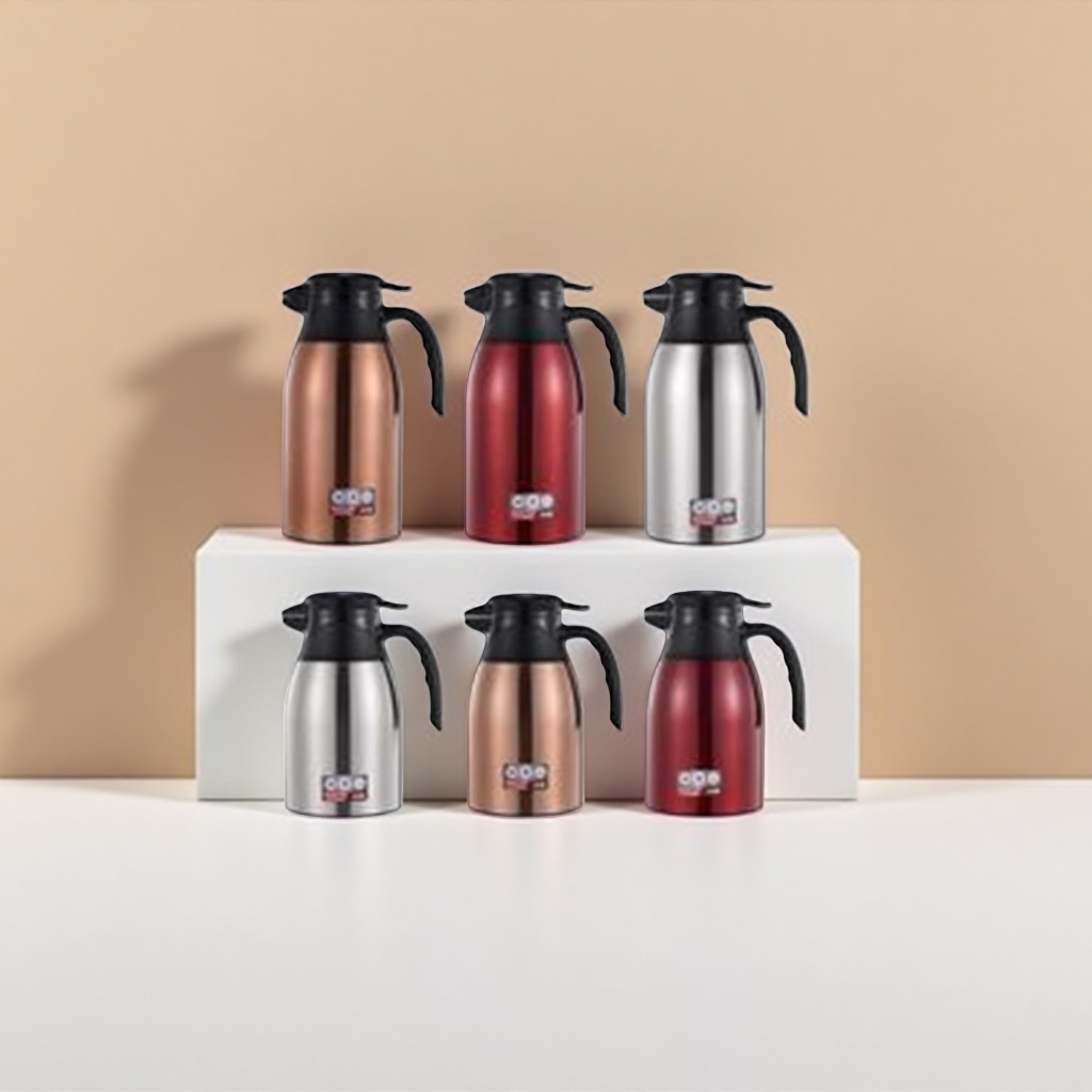 Six types of household large-capacity stainless steel vacuum thermos kettles for heat and cold preservation Specification image
