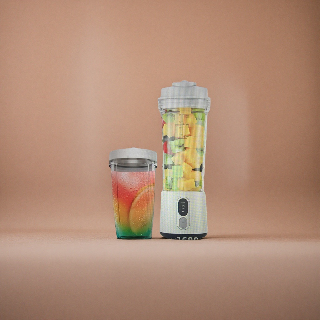 White portable blender, rechargeable mini home juicer, portable blender details Picture