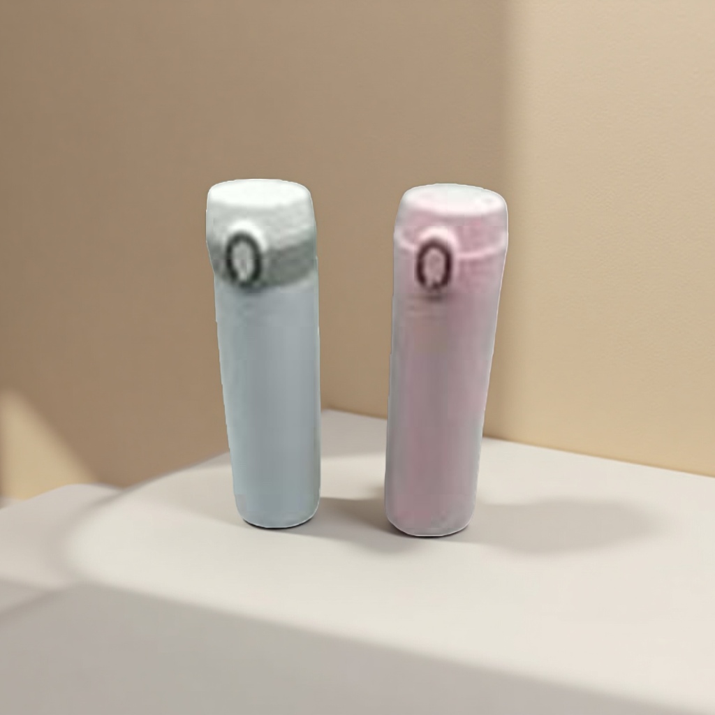 Light blue and pink dual-color insulated cup, 304 stainless steel vacuum insulated portable water cup details Picture