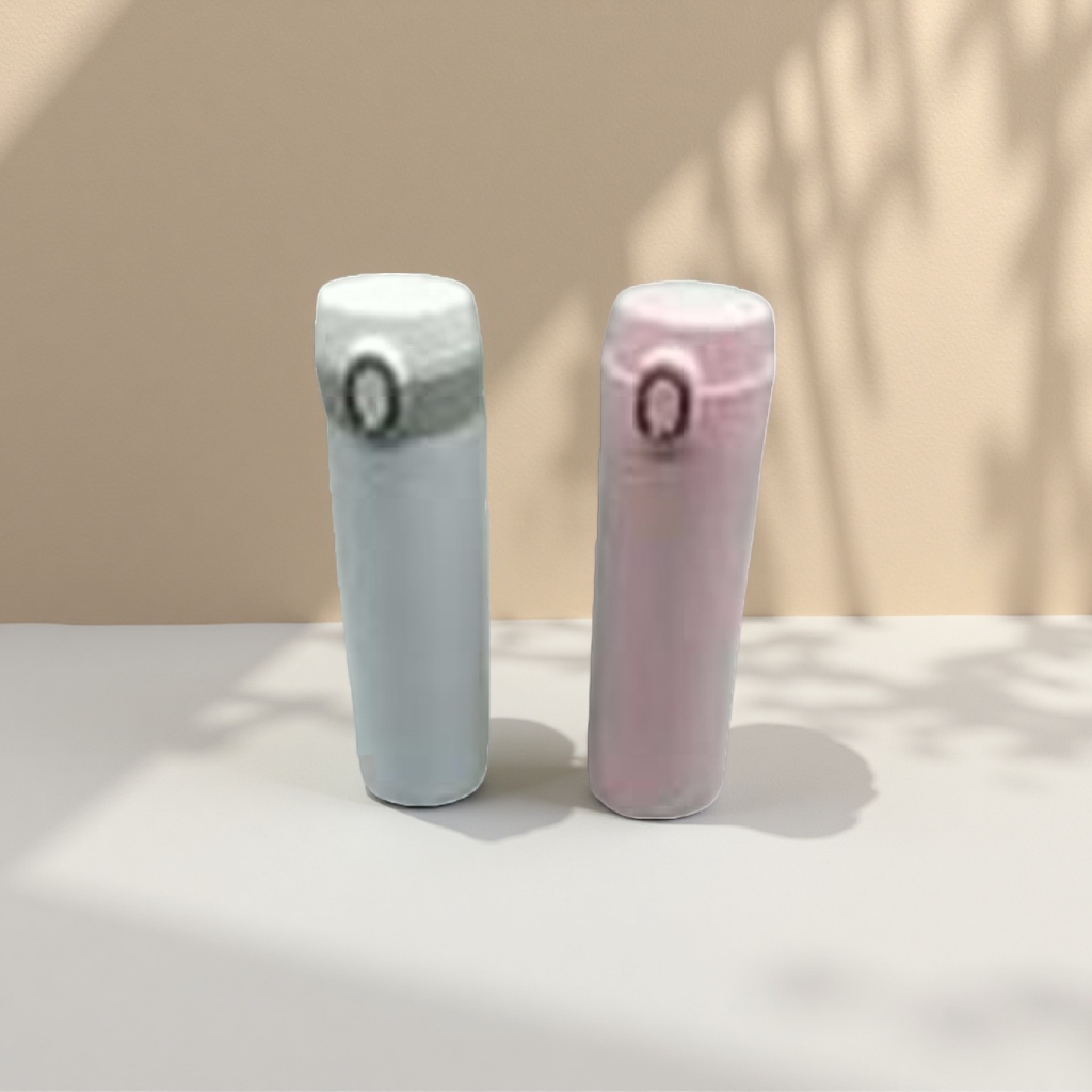 Light blue and pink dual-color insulated cup, 304 stainless steel vacuum insulated portable water cup Specification image