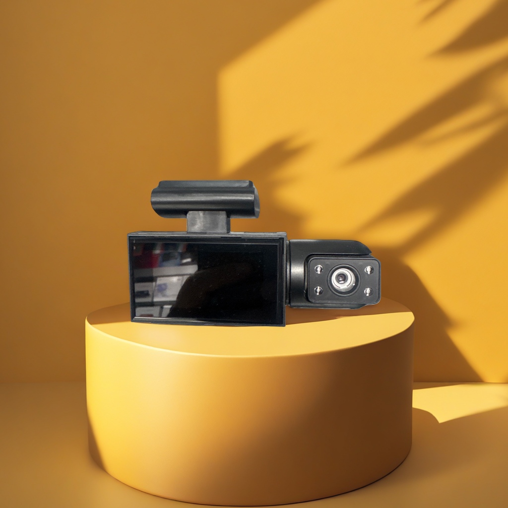 Black dashcam, high-definition night vision parking monitoring wide-angle lens Application Scenario
